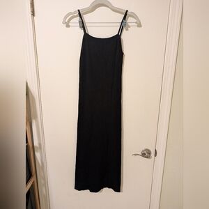 Dress Forum Black Ribbed Maxi Dress
